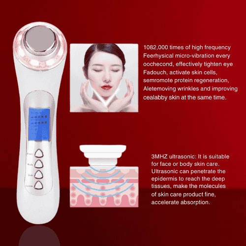 Beautivana 5-in-1 Ultrasonic Skin Rejuvenation Device: Advanced Skin Care Technology