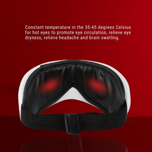 Beautivana Wireless Foldable Eye Massager with Heat & Compression