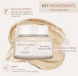 Rice & Honey Hydrating Face Mask - Beautivana