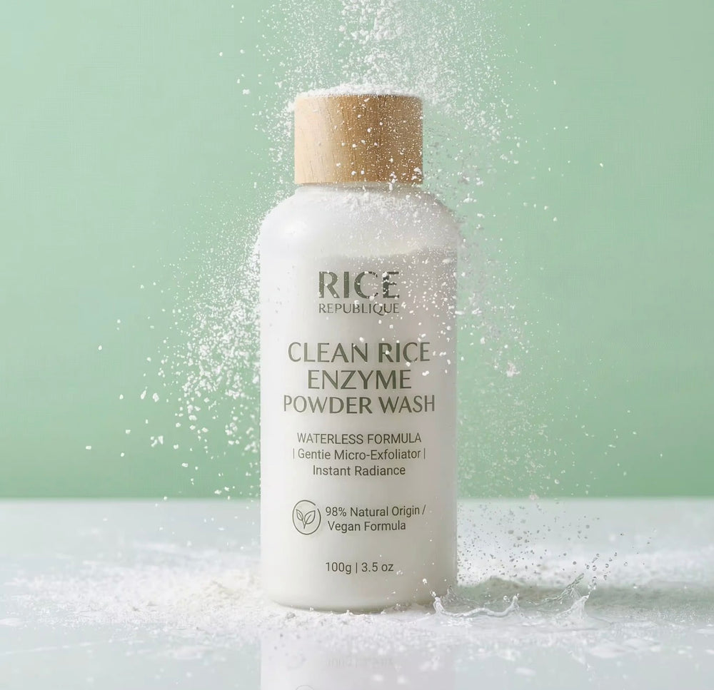 Rice Republique Clean Rice Enzyme Powder Wash dry powder cleanser texture