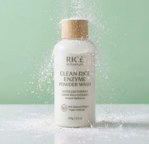 Rice Republique Clean Rice Enzyme Powder Wash dry powder cleanser texture
