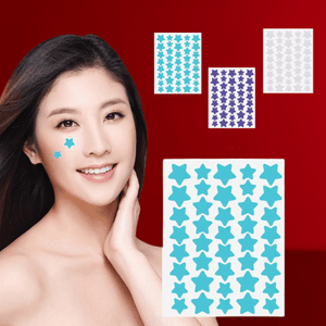 Star Acne Patches (40 Count) - Colorful Hydrocolloid Do - Beautivana