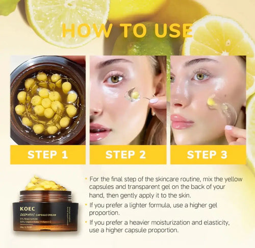 Vitamin C Moisturizer - Deep Vita C Capsule Cream 50g - Beautivana