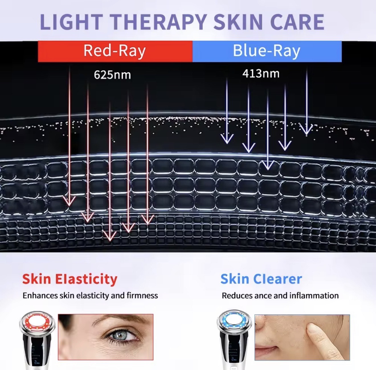 Beautivana 5 in 1 Face Lift Device for Face/Eye/Neck - Image 5