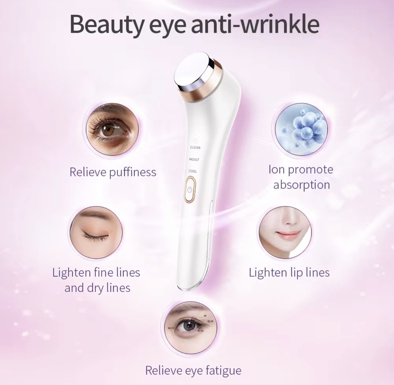 Beautivana Cold and Hot Ion Beauty Eyes Hammer – Anti-Wrinkle Massager - Image 4