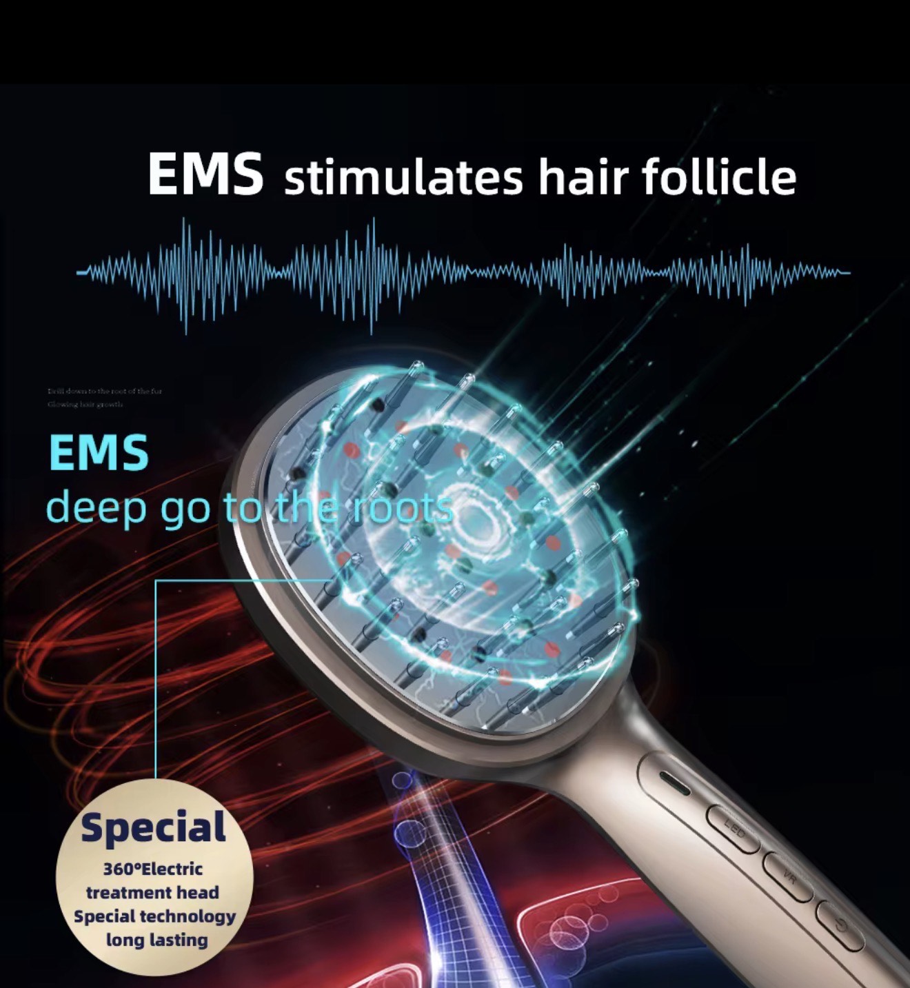 Laser Hair Massage Comb (Soft Teeth) - Image 6