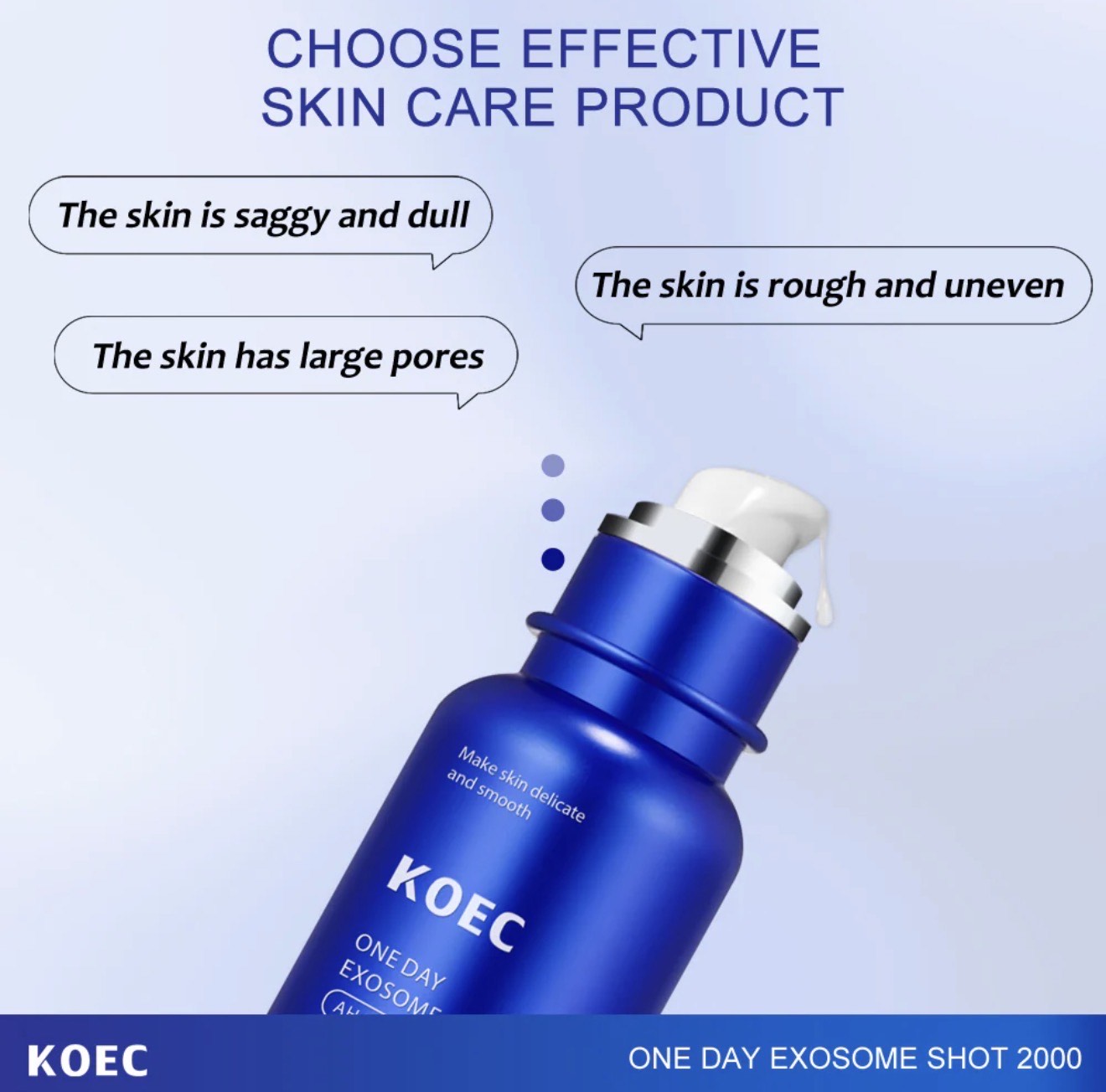 KOEC One Day Exosome Shot 2000 – Intensive Pore Tightening & Skin Renewal Serum with AHA, BHA, PHA - Image 6