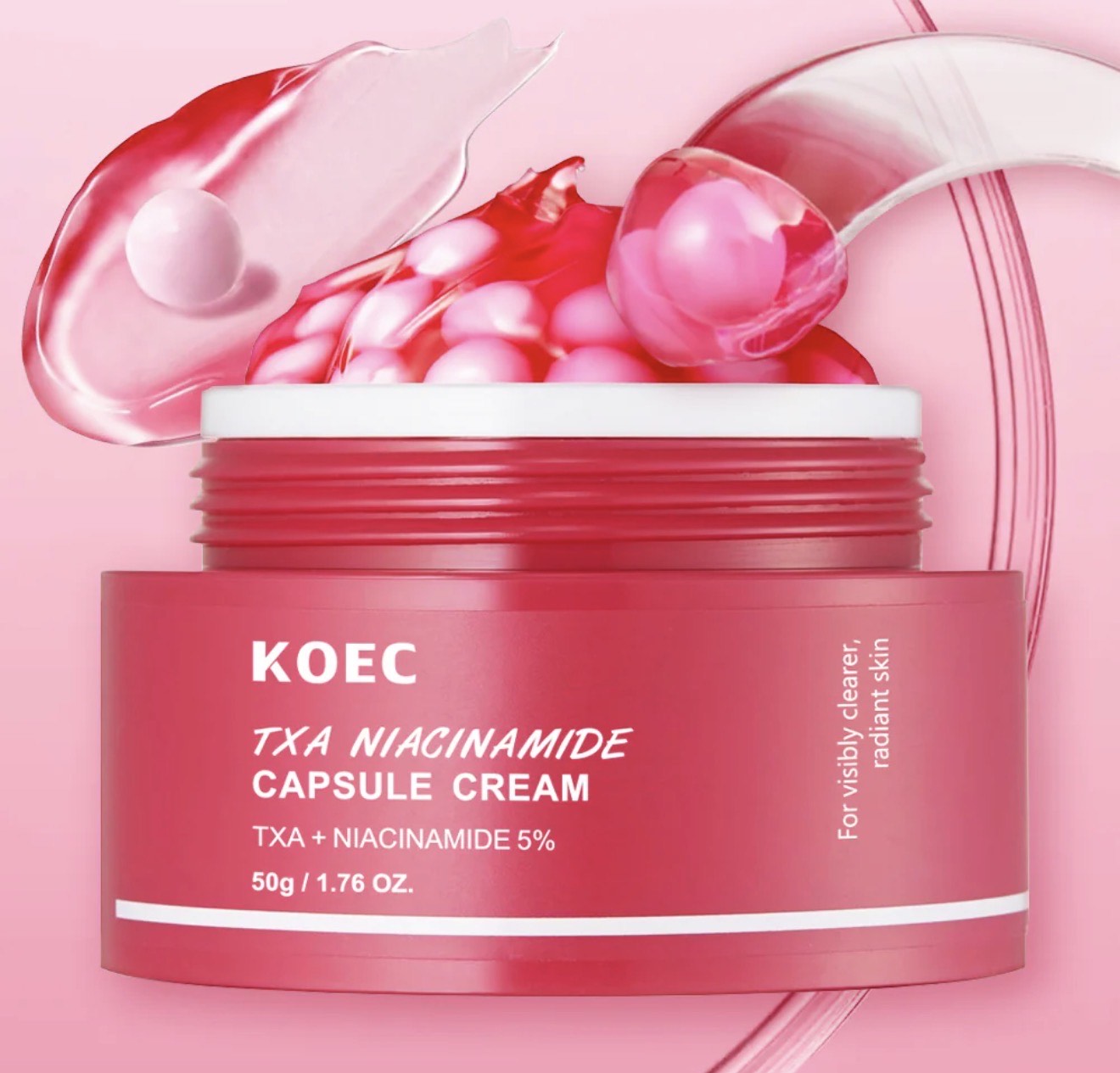 KOEC TXA Niacinamide Capsule Cream – TXA + Niacinamide 5% for Clear & Radiant Skin