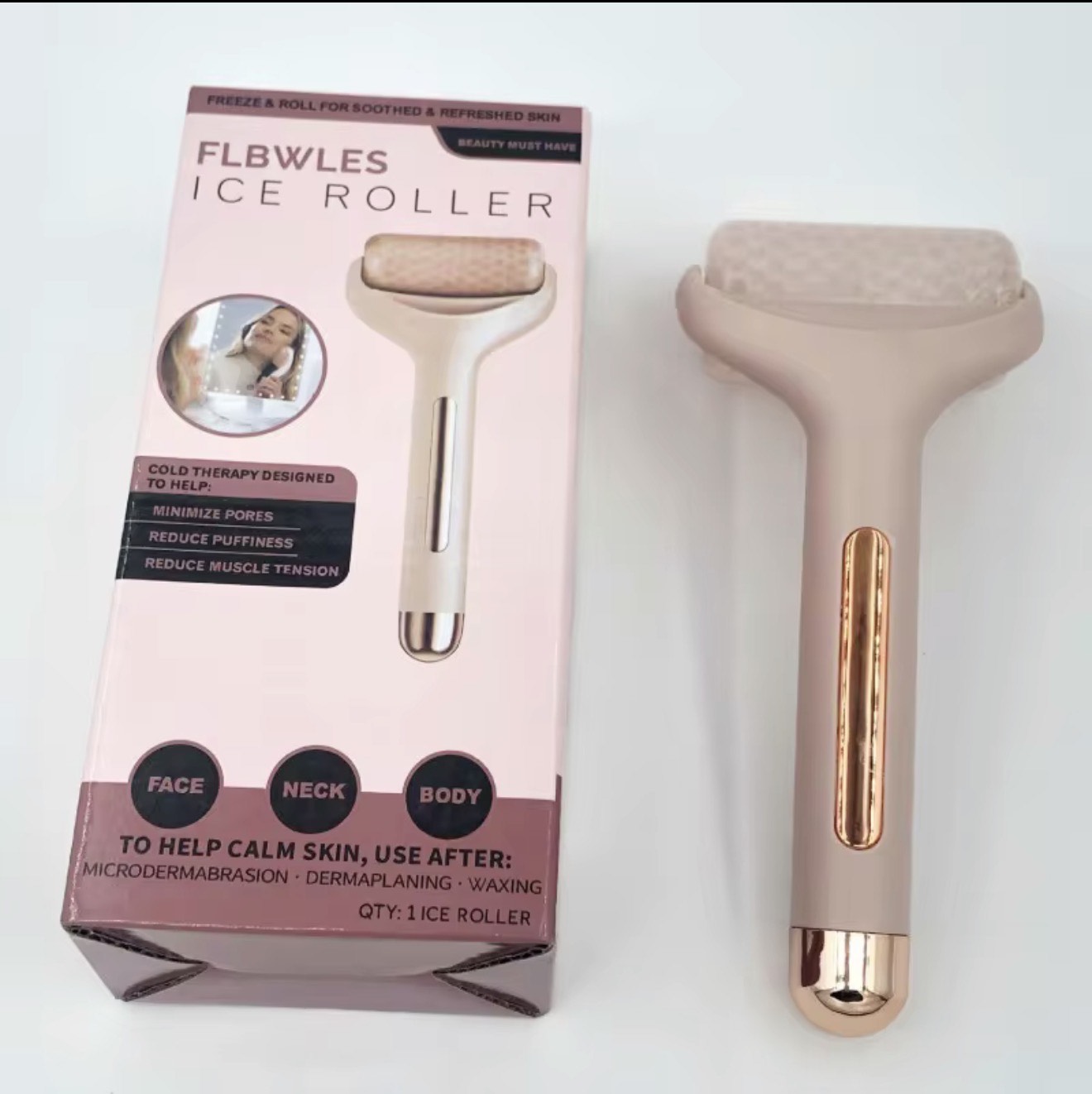 Beautivana Ice Roller – Cold Therapy Tool for Face, Neck & Body | Minimize Pores, Reduce Puffiness, Calm Skin - Image 5
