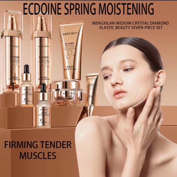 Beautivana Premium Diamond Gold Korean Skin Care Beauty Set, Luxury Skincare Collection with Vitamin C Essence Hydrating Anti-Aging Serum for Face Beauty Skin Care Set